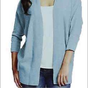 3/$15 Blue Woven Open Front Cardigan Sweater